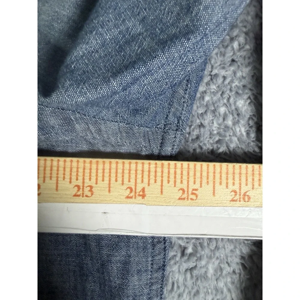 Banana Republic Men's XL Soft Wash Slim Fit Chambray Button Up Shirt 100% Cotton